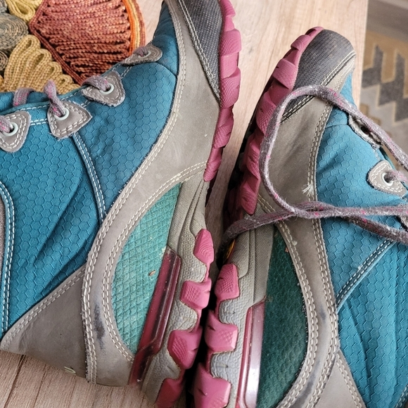 Ahnu Blue and Gray Women's Sneakers - Picture 5 of 8